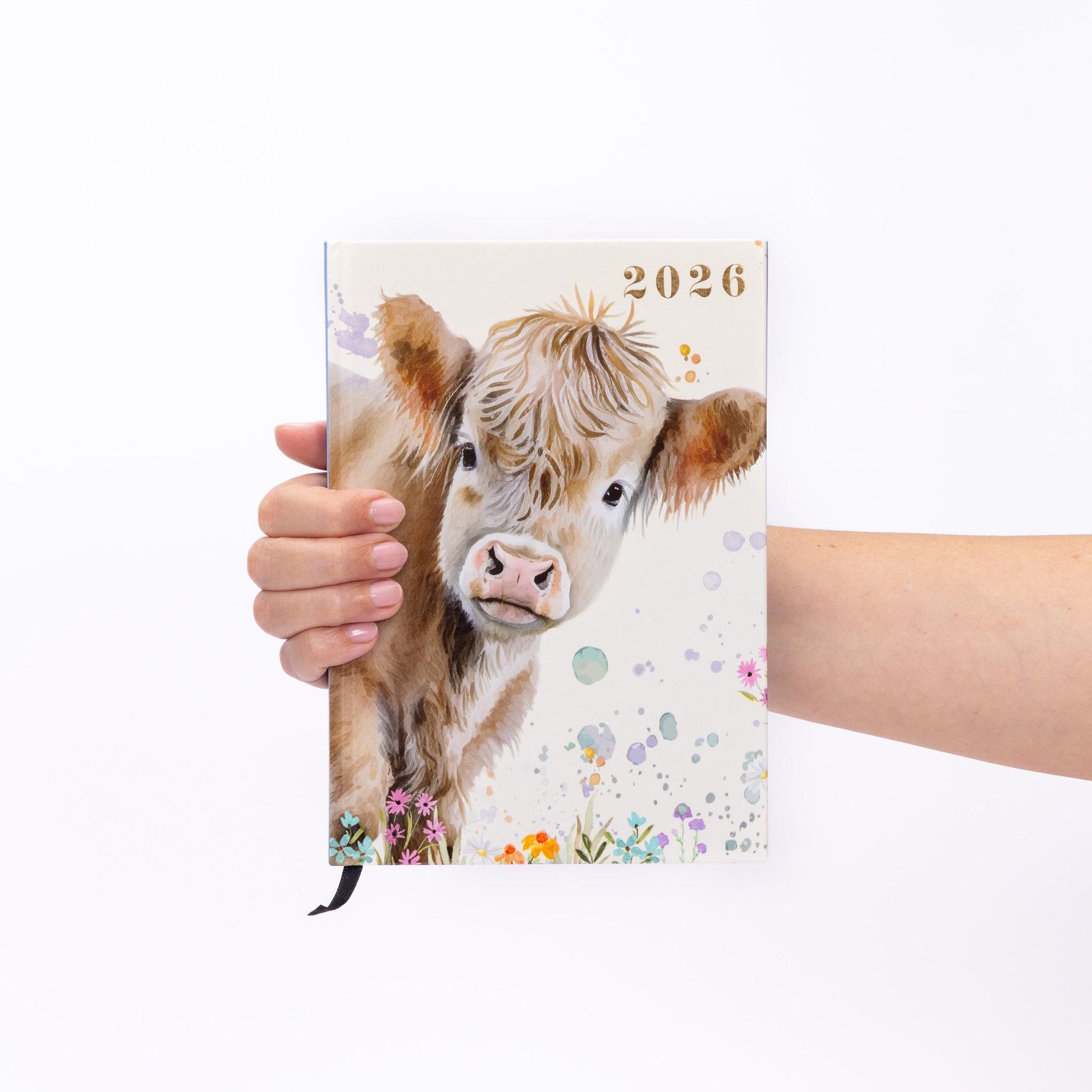 2026 Diary A5 Week to View 2026 Diaries Year Organiser Calendar Highland Cow Etsy