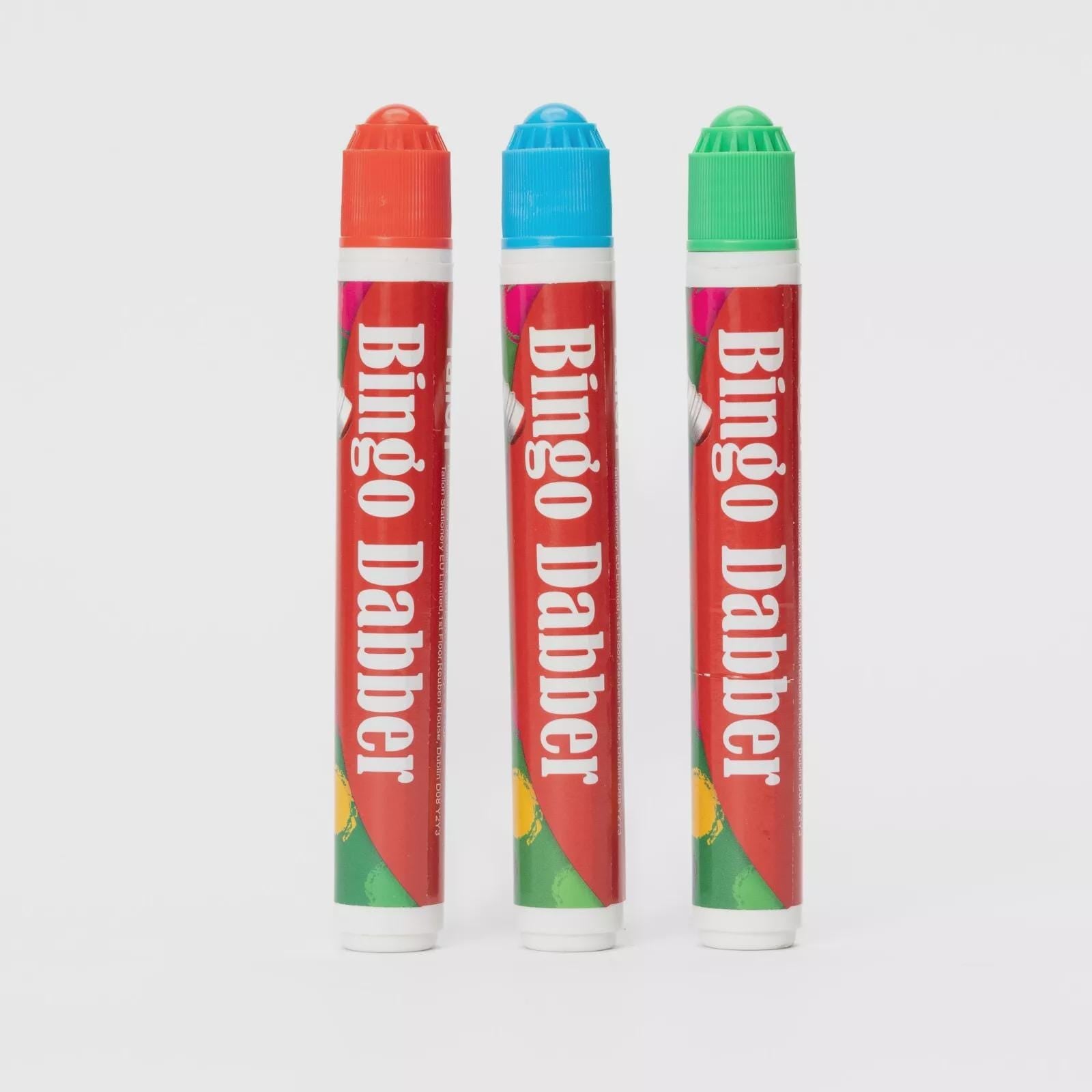 Bingo Board with 3 Colorful Dabbers: Lucky Clip Board Etsy