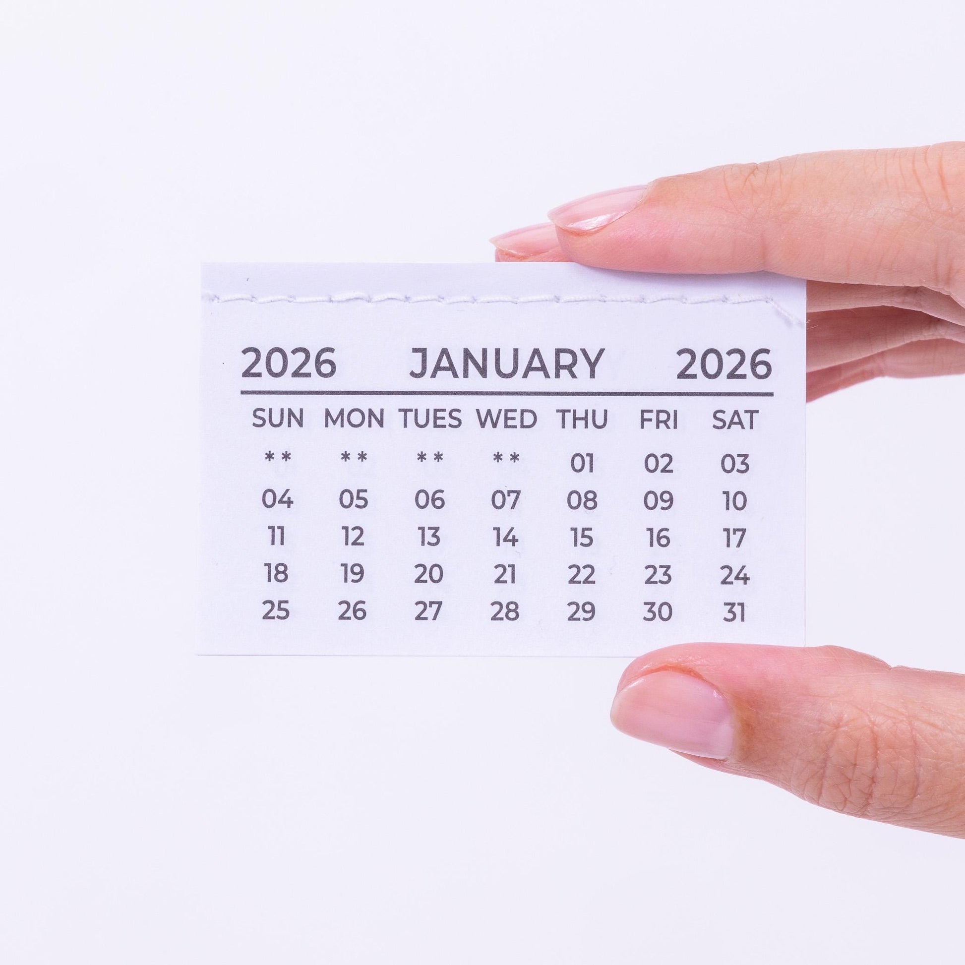 2026 Calendar Tabs Insert White Mini Calendar Tear Off Pads Month To View Etsy