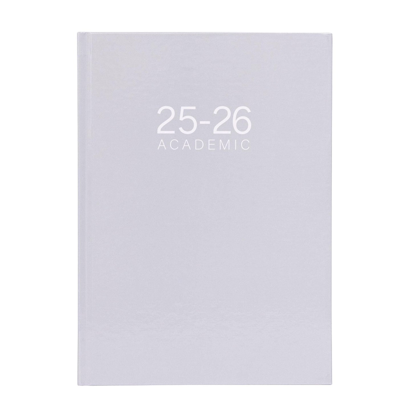 2025-2026 Academic A5 Week to view Diary School Office Year Hardback Grey