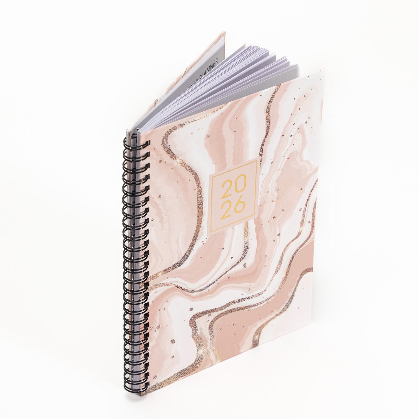 2026 A5 Week To View Diary Full Year Planner Desk Organiser Spiral Hardback Book