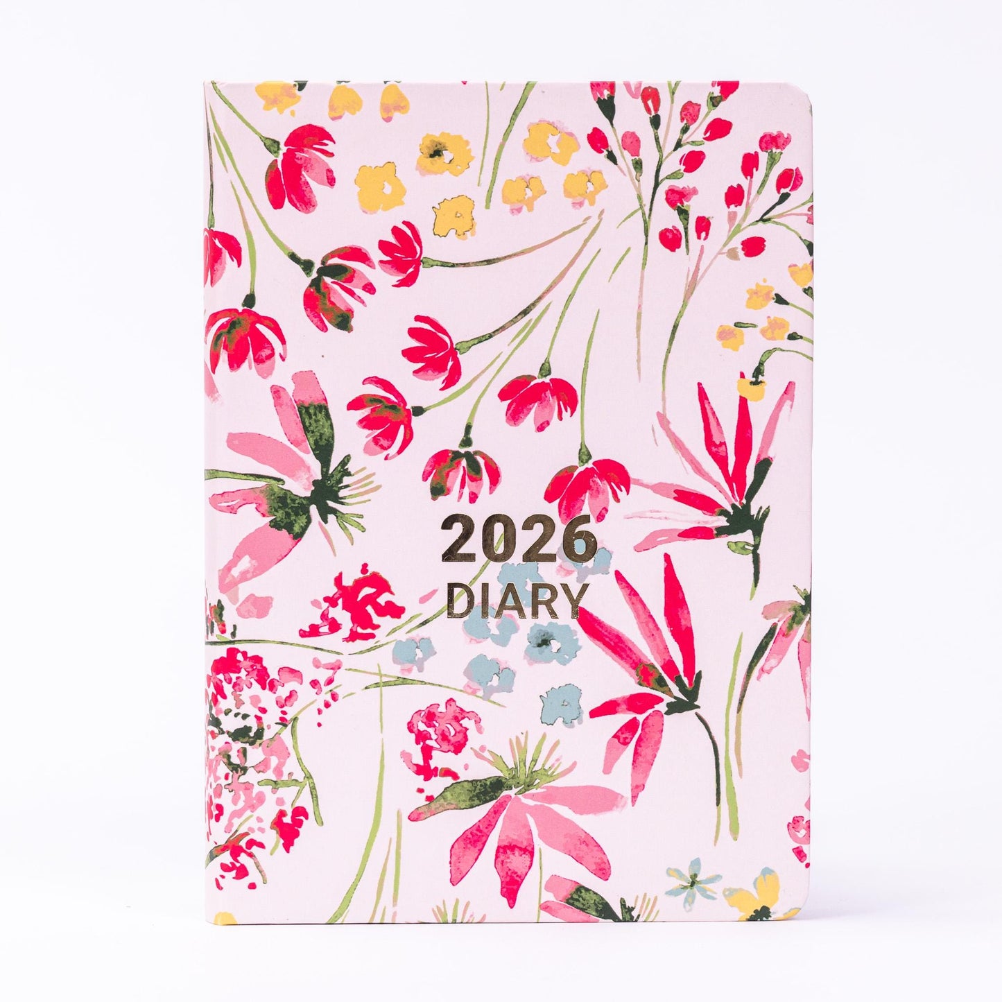 2026 Diary A5 Day to Page Full Year Planner Desk Hardback Luxury Printed Edges
