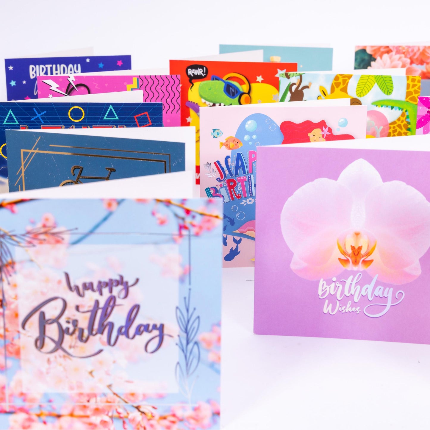 Mixed Birthday Cards: 24 Unique Designs
