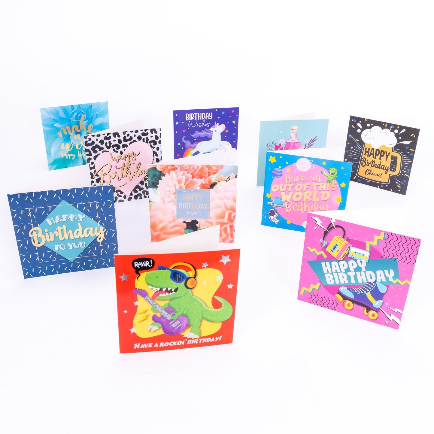 Mixed Birthday Cards: 24 Unique Designs