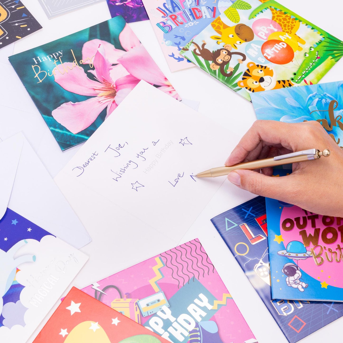 Mixed Birthday Cards: 24 Unique Designs