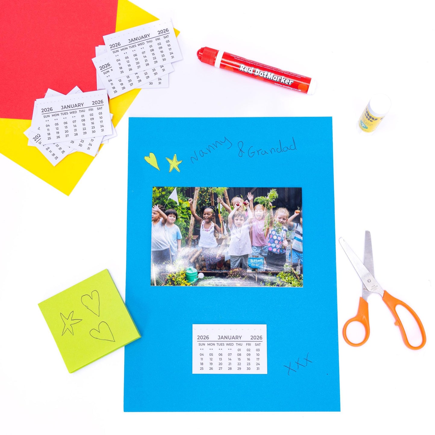 2026 Calendar Tabs Insert White Mini Calendar Tear Off Pads Month To View