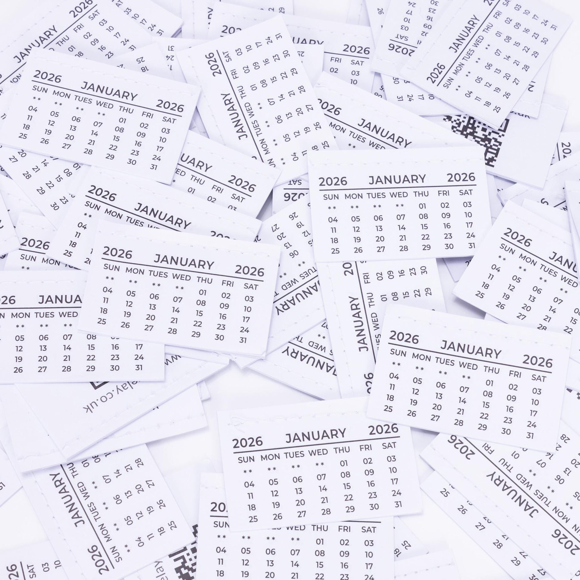 2026 Calendar Tabs Insert White Mini Calendar Tear Off Pads Month To View Etsy