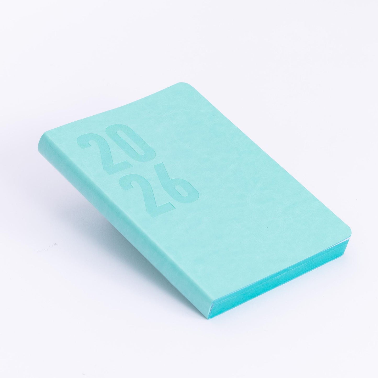 2026 A5 Daily Planner: Teal Softcover Diary with Printed Edges