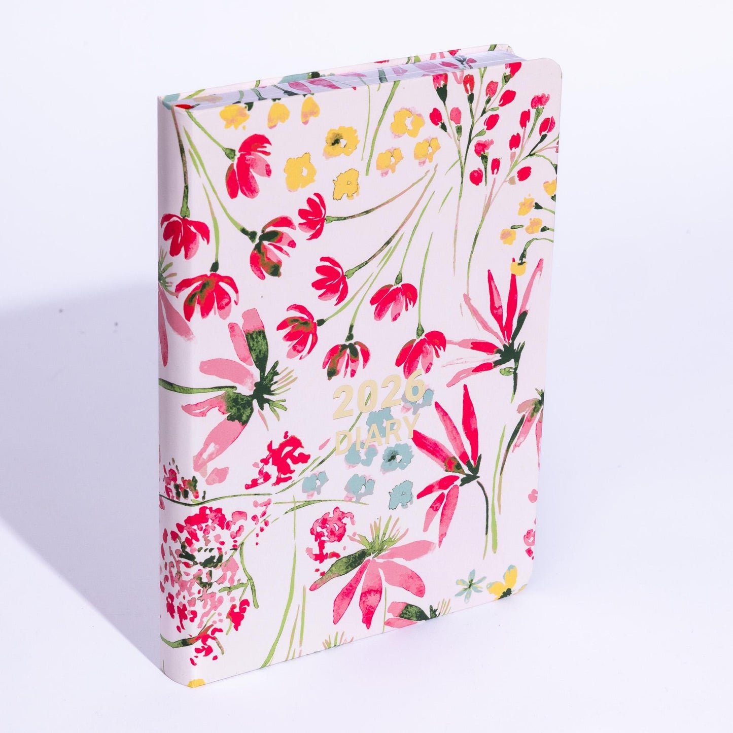2026 Diary A5 Day to Page Full Year Planner Desk Hardback Luxury Printed Edges