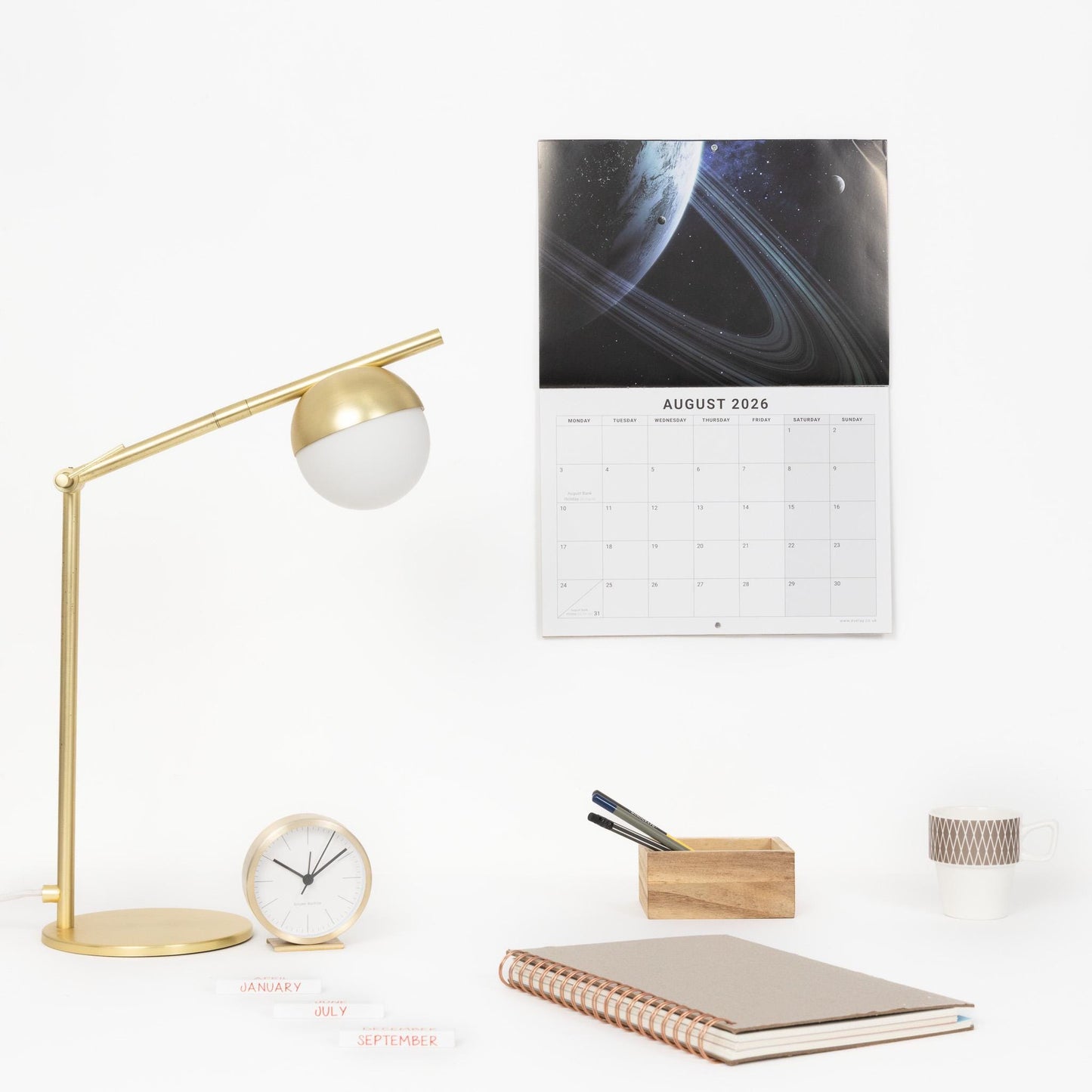 2026 Space Planets Calendar Wall Monthly Planner Family Home Organiser