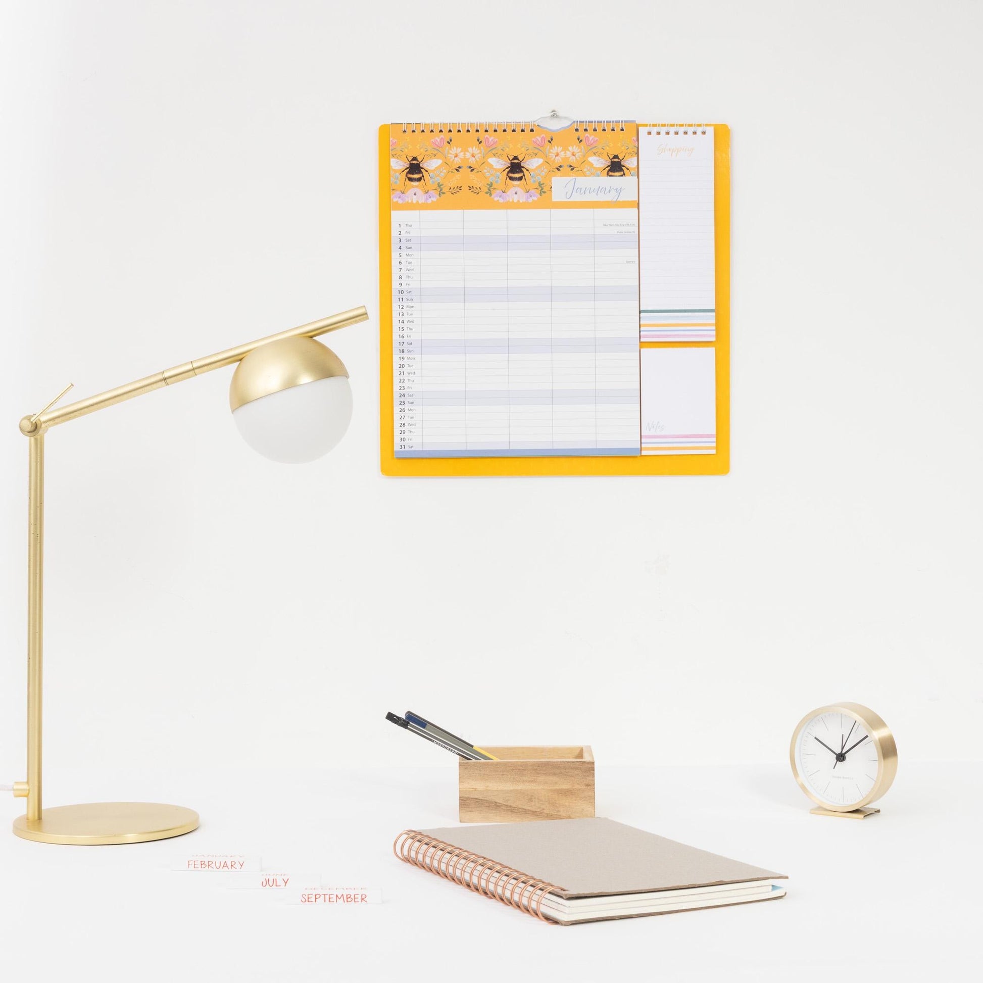 2026 Family Planner 5 Column Calendar Wall Organiser Shopping List & Notepad Etsy