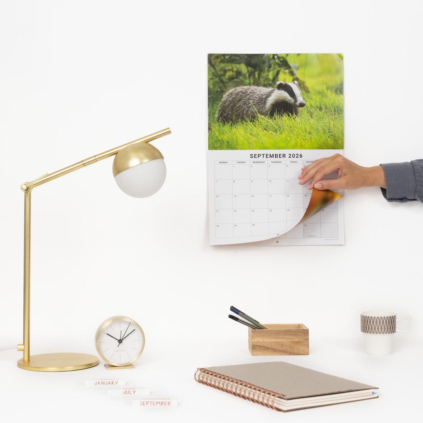 2026 British Wildlife Calendar Wall Monthly Planner Family Home Organiser