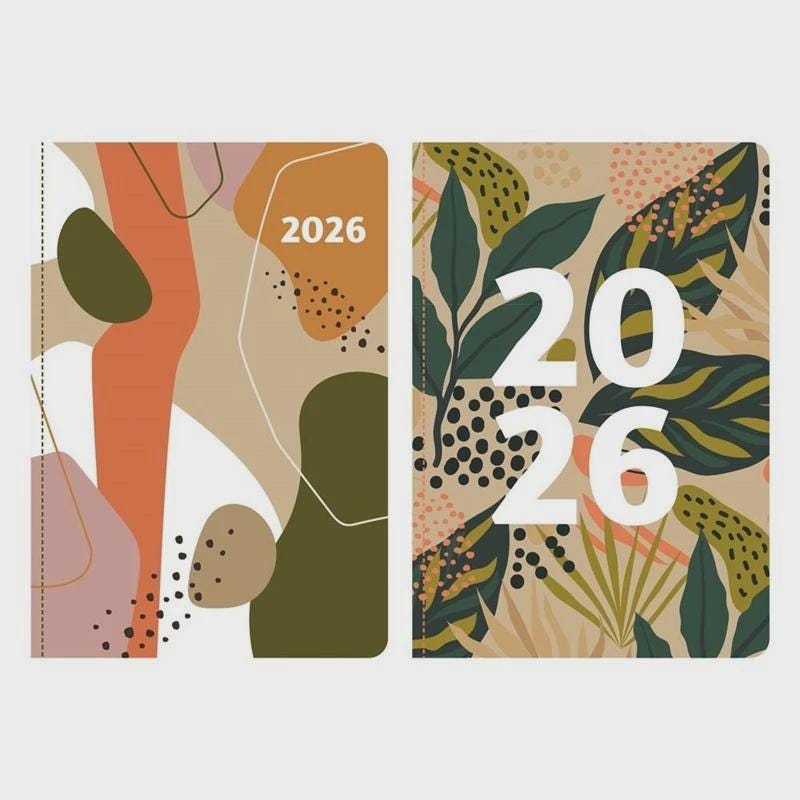 2026 Eco-Friendly Week to View Diary: A5 or Slim Recyclable Planner