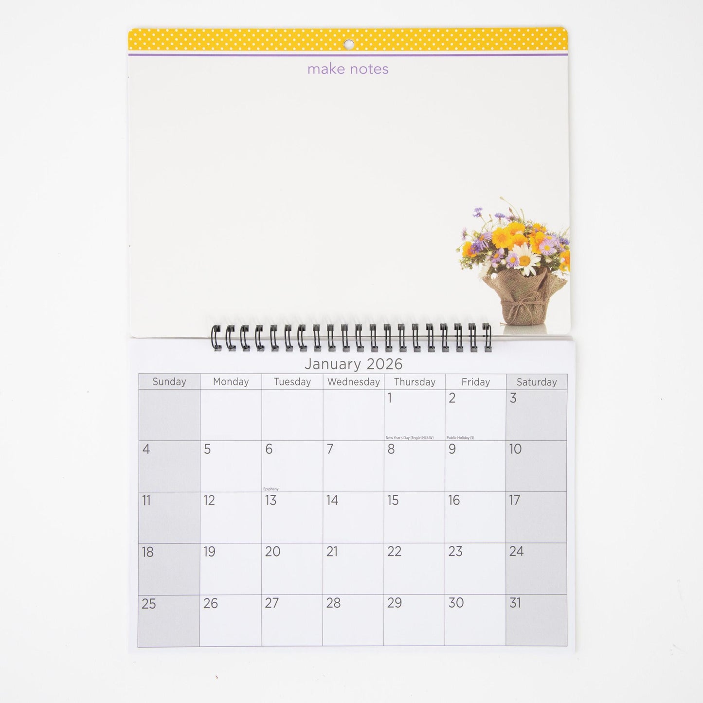 2026 Monthly Memo Board Wall Calendar Family Organiser White Board & Pen
