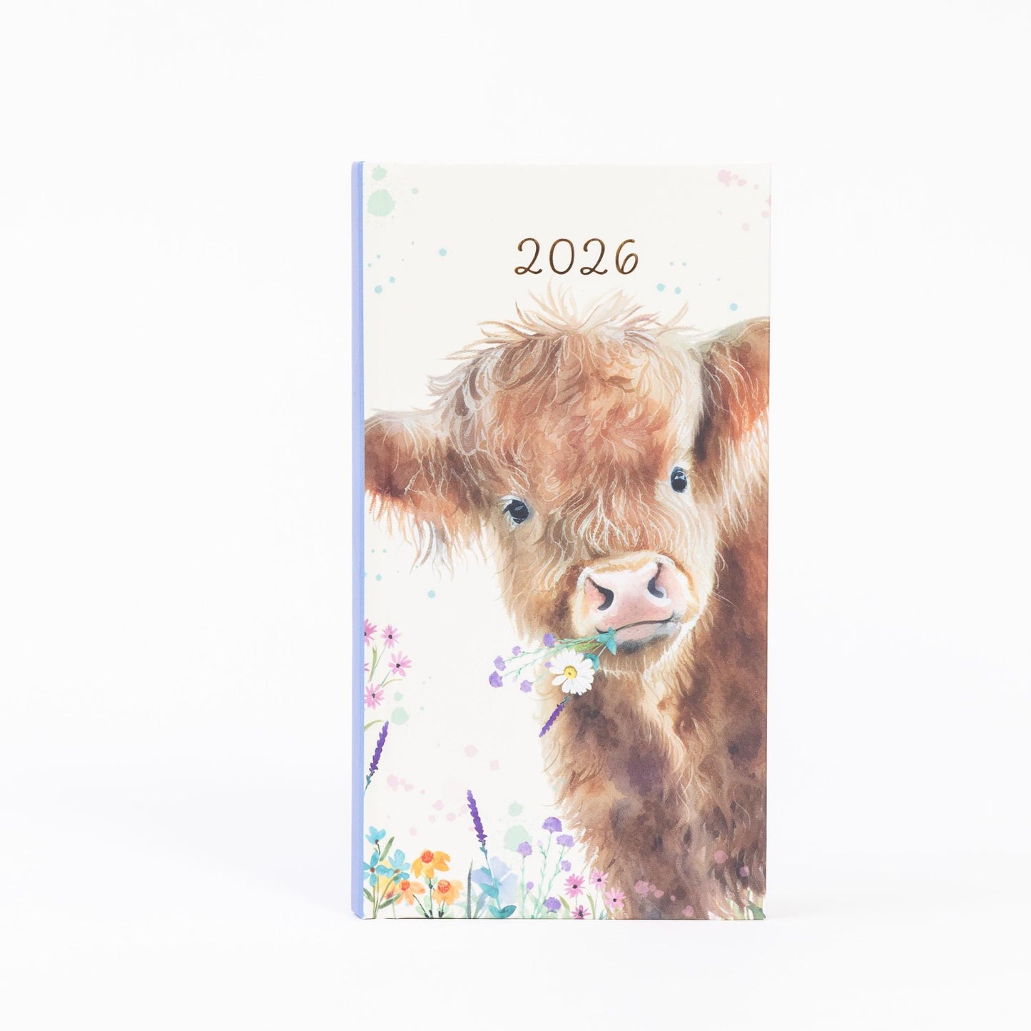 2026 Diary & Pen Slim Size Week to View Diaries Full Year Planner Gift Set Boxed cow