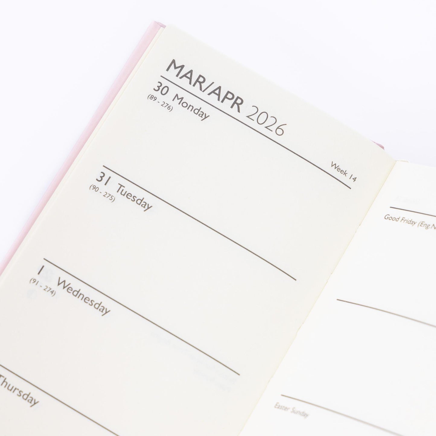 2026 Diary & Pen Slim Size Week to View Diaries Full Year Planner Gift Set Boxed cow