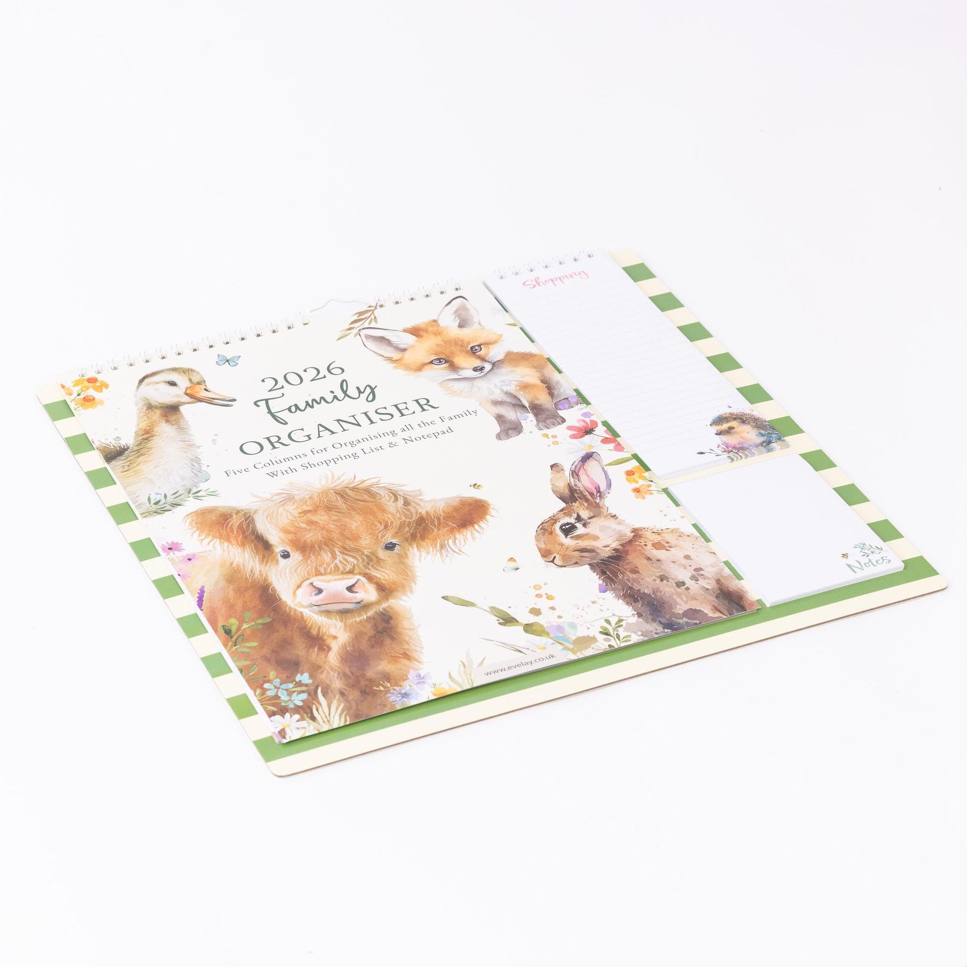 2026 Family Planner 5 Column Calendar Wall Organiser Shopping List & Notepad Etsy