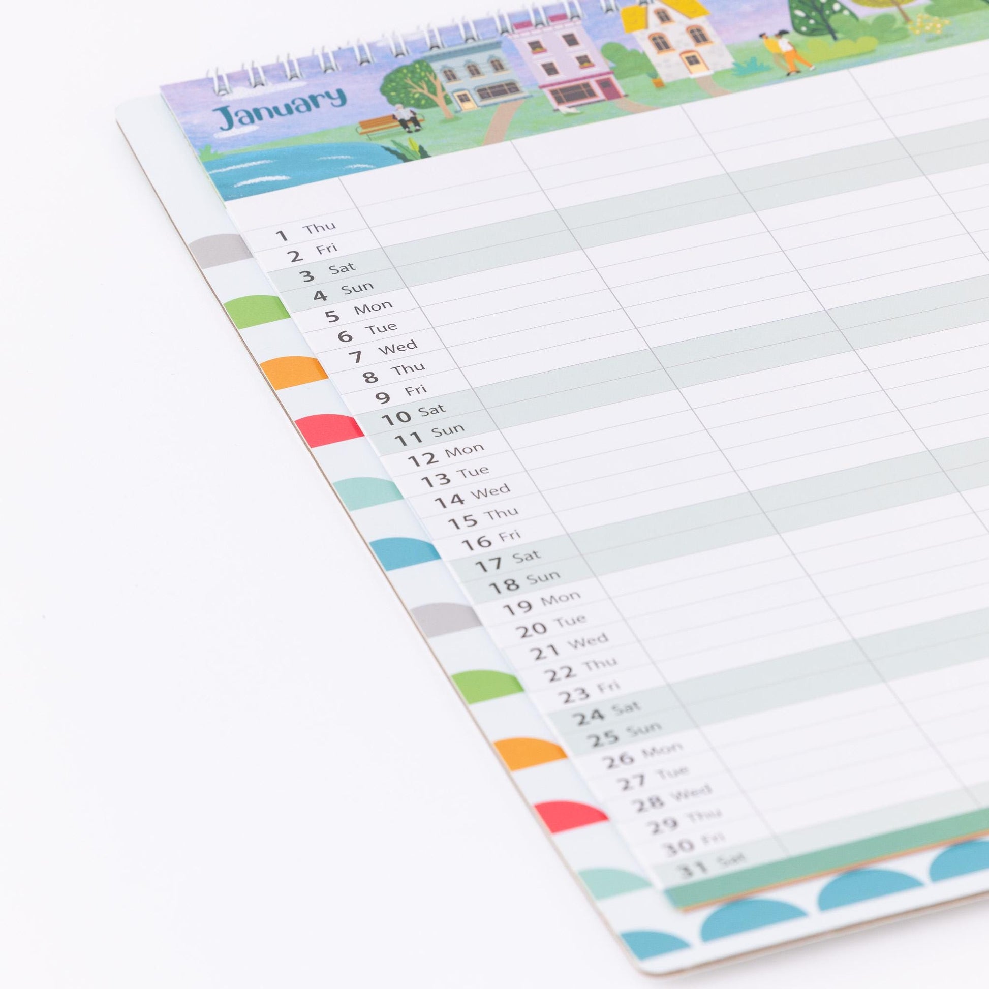 2026 Family Planner 5 Column Calendar Wall Organiser Shopping List & Notepad Etsy
