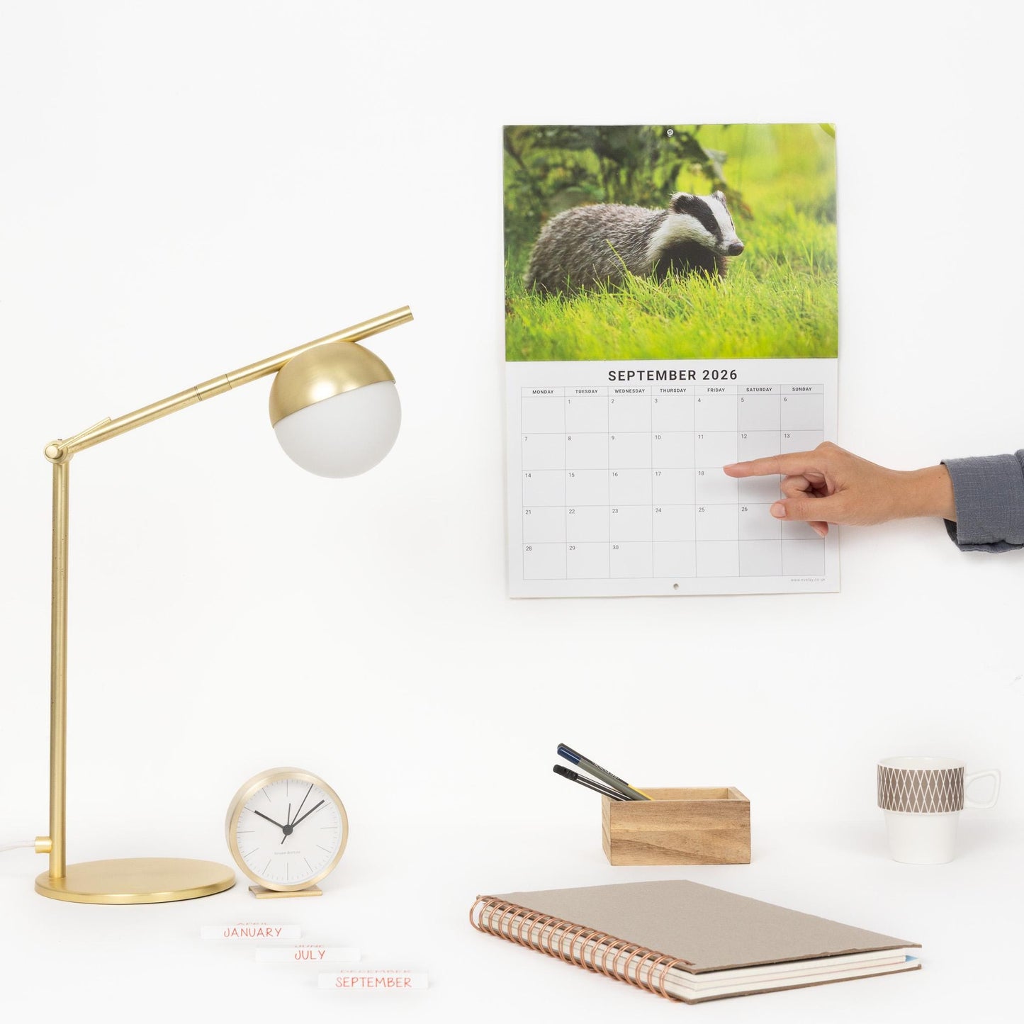 2026 British Wildlife Calendar Wall Monthly Planner Family Home Organiser