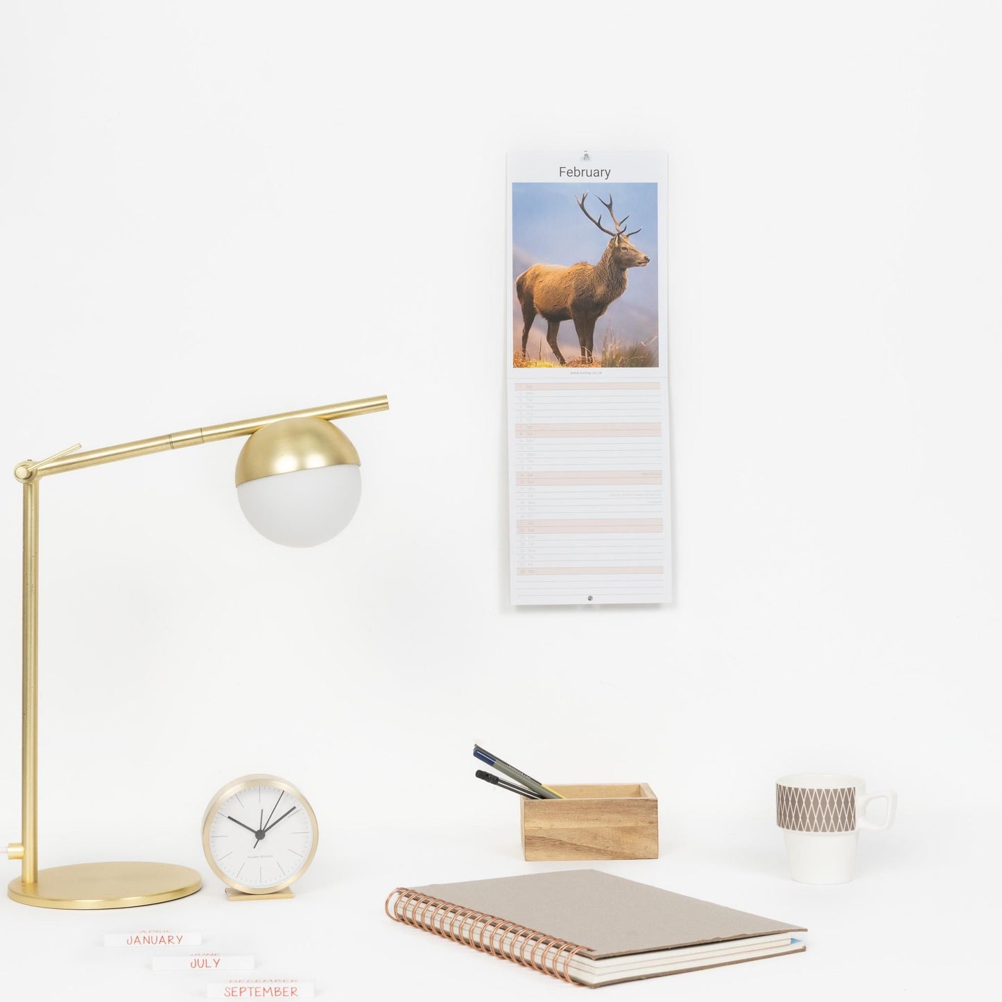 2026 Wildlife Slim Month To View Wall Office Home Planner Organiser Calendar