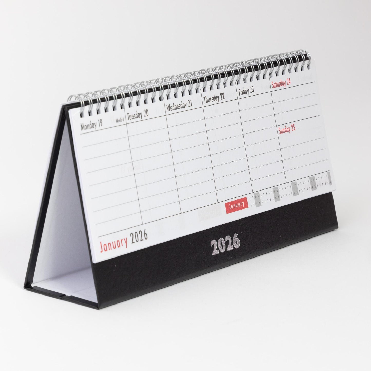 2026 Week To View Stand Up Desk Office Top Calendar Planner