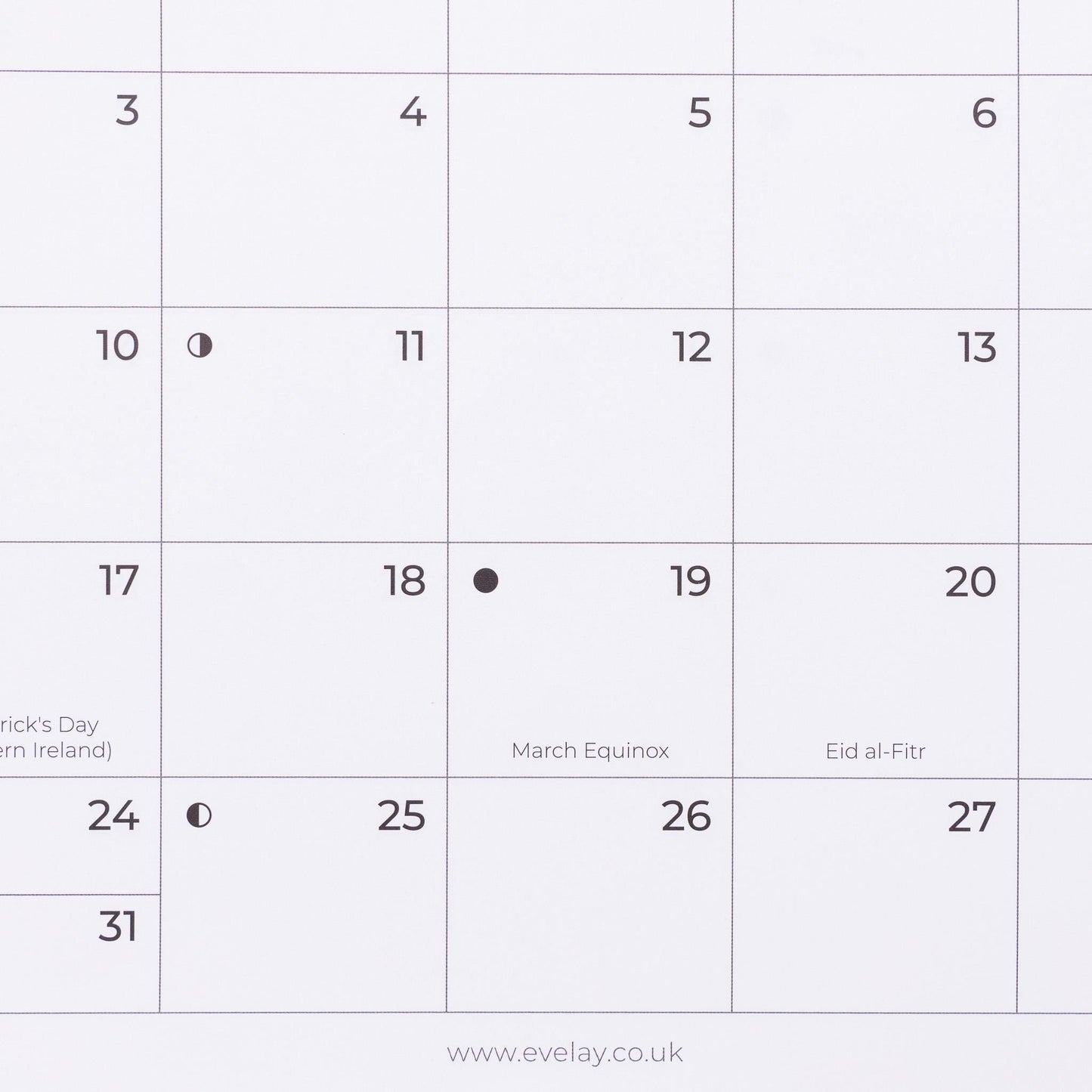 2026 Calendar A4 Landscape Month To View Wall Planner Family Office Organiser