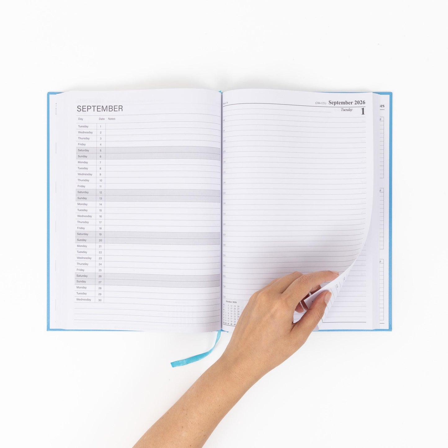 2026 Appointment Diary A4 Day to Page Year Planner Full Page Saturday & Sunday