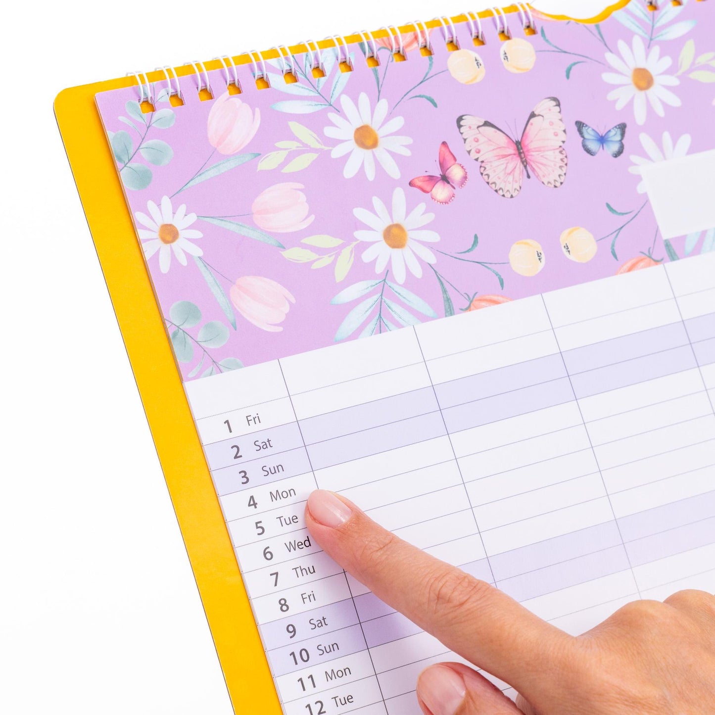 2026 Family Planner 5 Column Calendar Wall Organiser Shopping List & Notepad