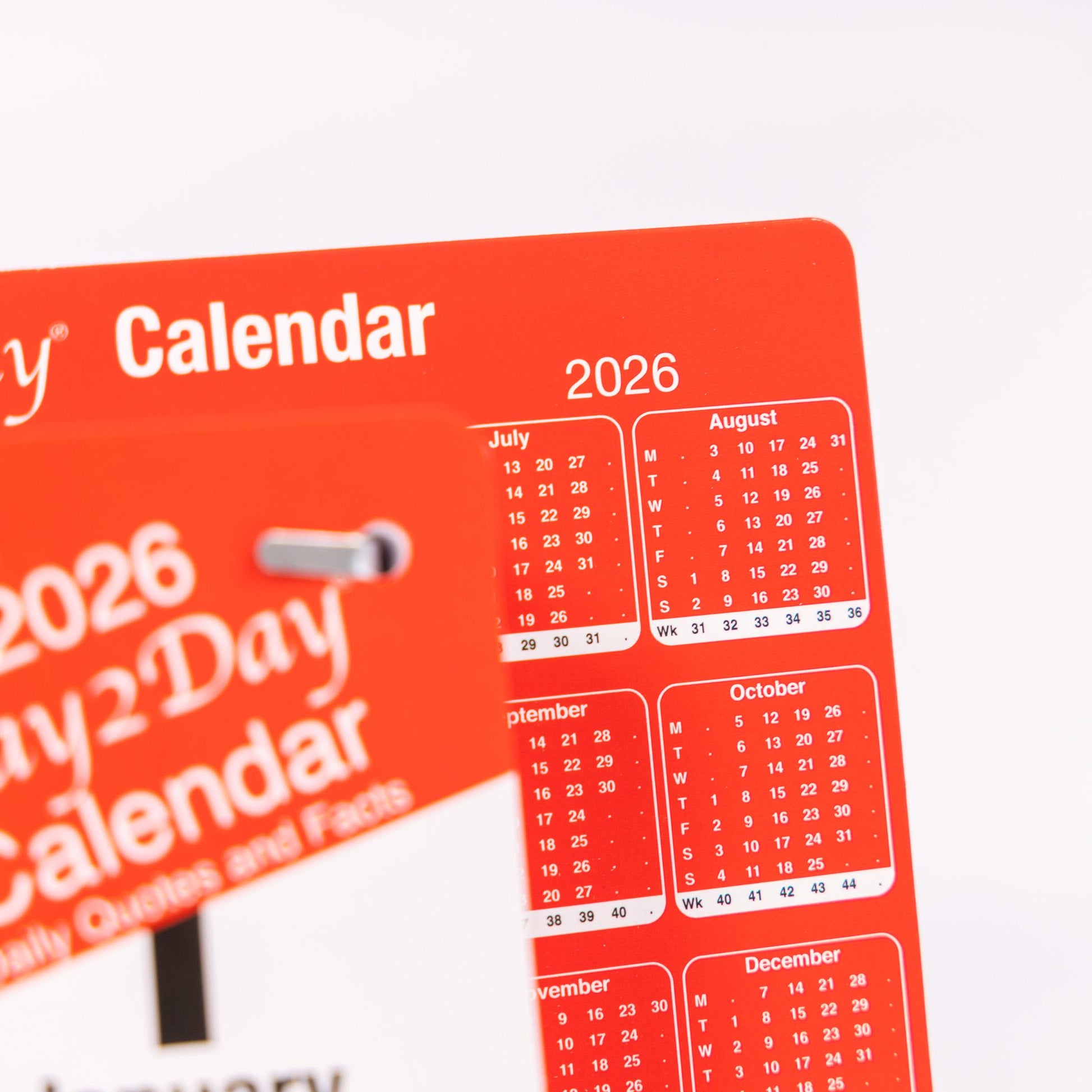 2026 Day To View Stand Up Tear Off Desk Office Calendar Planner Quotes & Facts Etsy