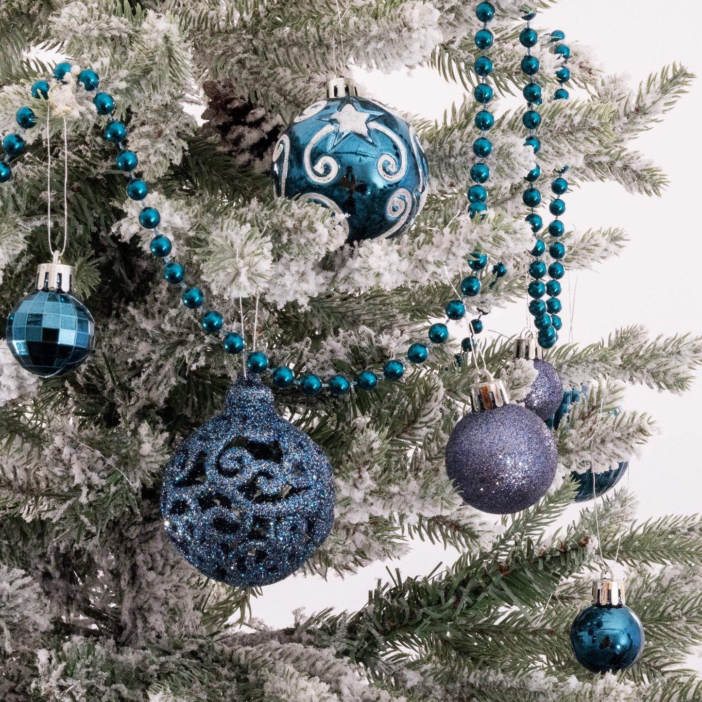 100 Christmas Baubles Tree Hanging Balls Xmas Party Beads Ornament navy Etsy