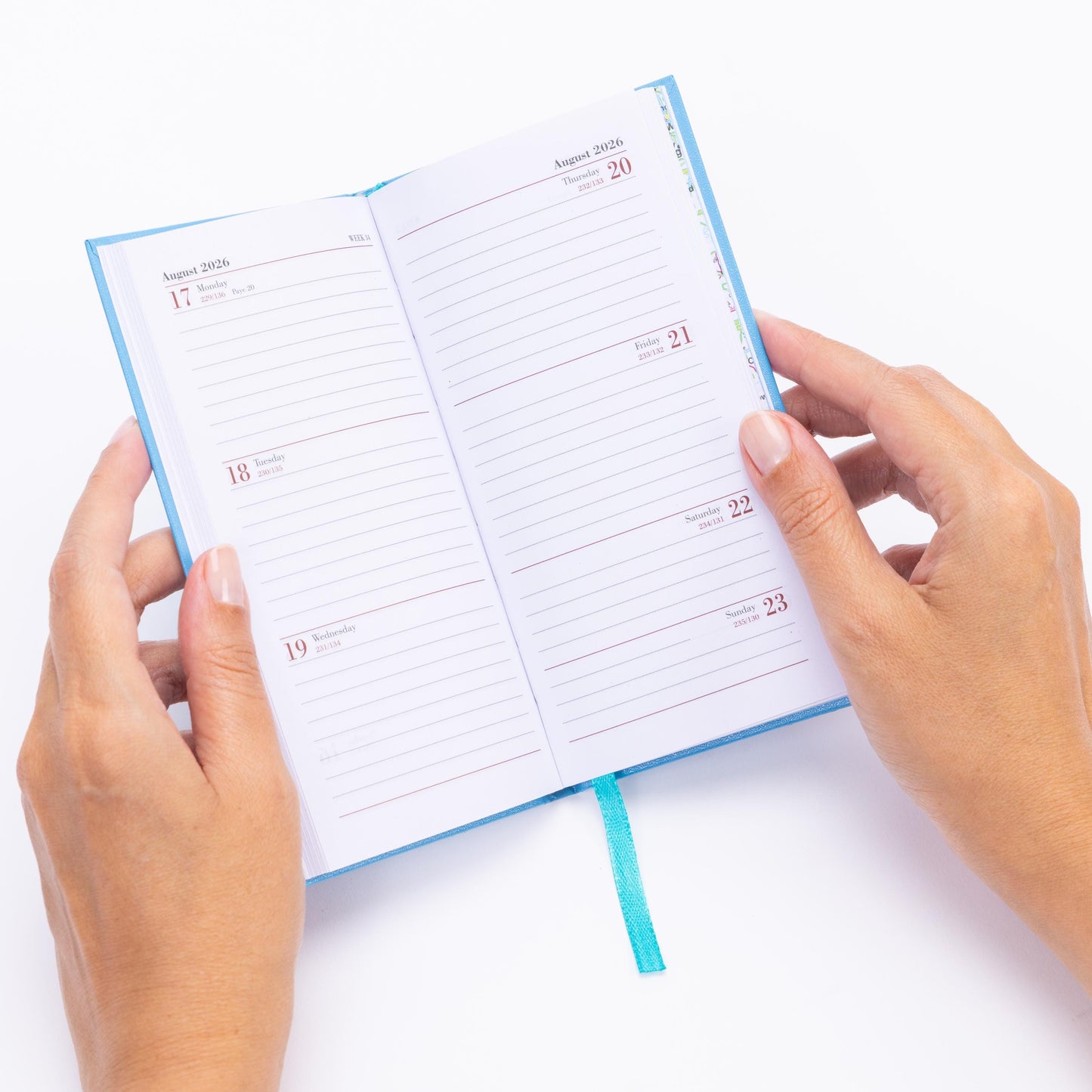 2026 Diary Slim Size Week to View Jan-Dec Diaries Full Year Hardback Planner Etsy