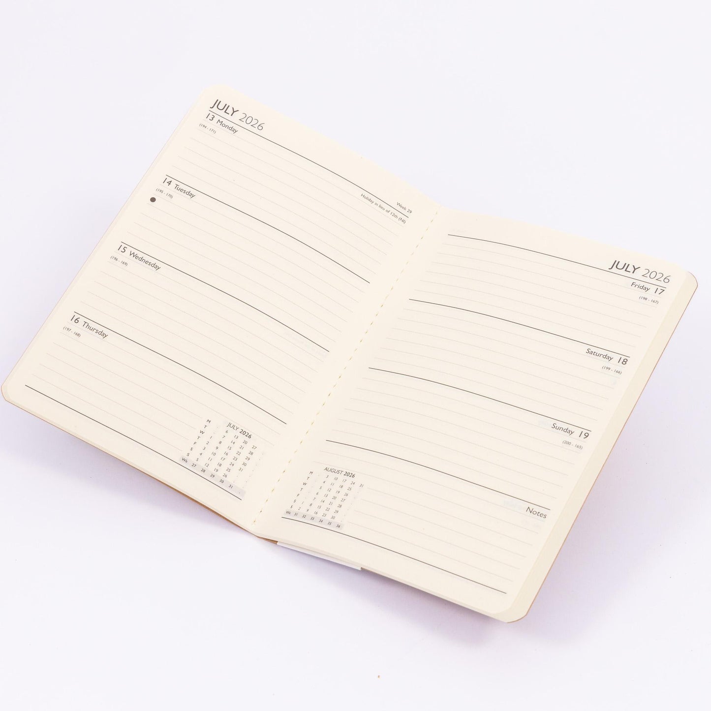 2026 Eco-Friendly Week to View Diary: A5 or Slim Recyclable Planner