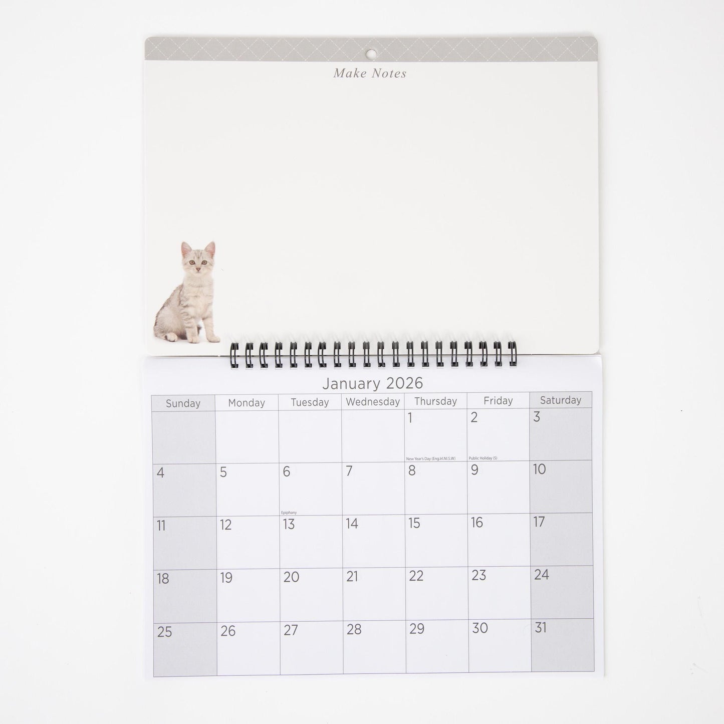 2026 Kitten Monthly Memo Board Wall Calendar Family Organiser White Board & Pen Etsy