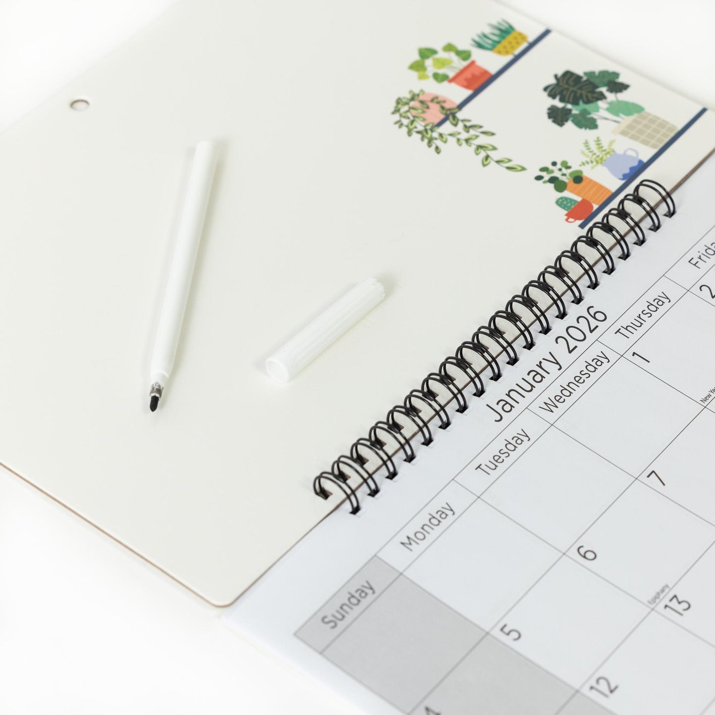 2026 Monthly Memo Board Wall Calendar Family Organiser White Board & Pen Etsy