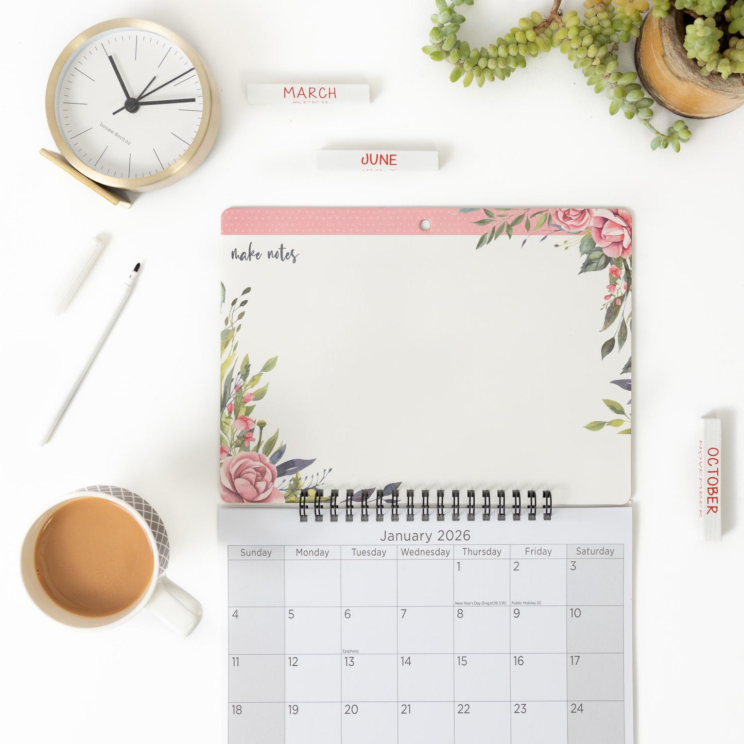 2026 Monthly Memo Board Wall Calendar Family Organiser White Board & Pen Etsy