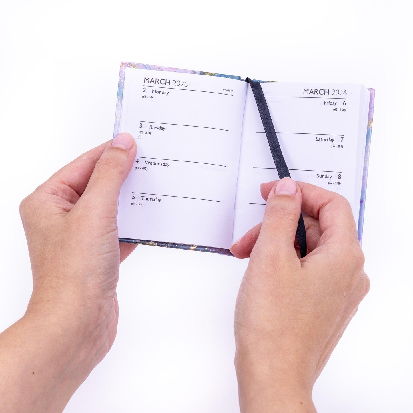 2026 Diary Pocket Size Handbag Week to View Diaries Full Year Calendar planner
