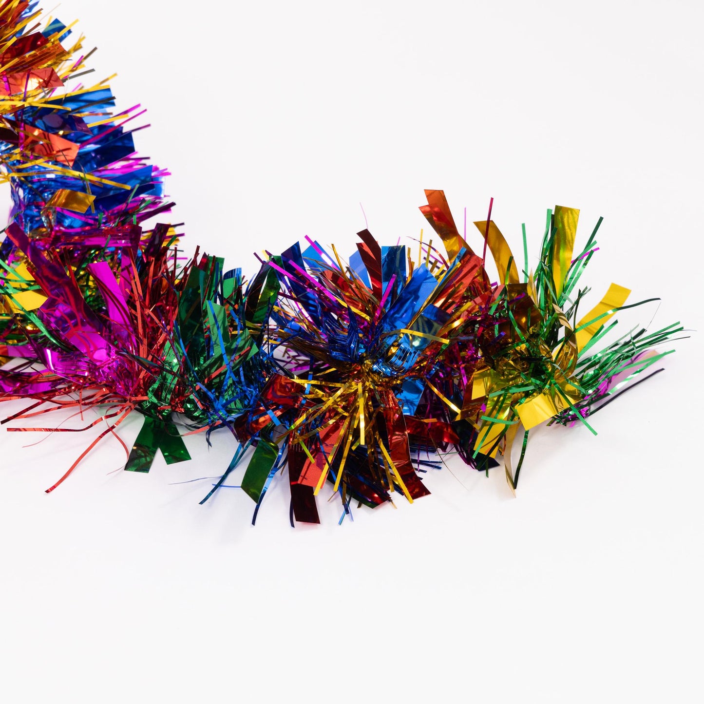 6 X 2M Chunky Tinsel Christmas Tree party Home Xmas Decoration Garland 12 Metre rainbow Etsy