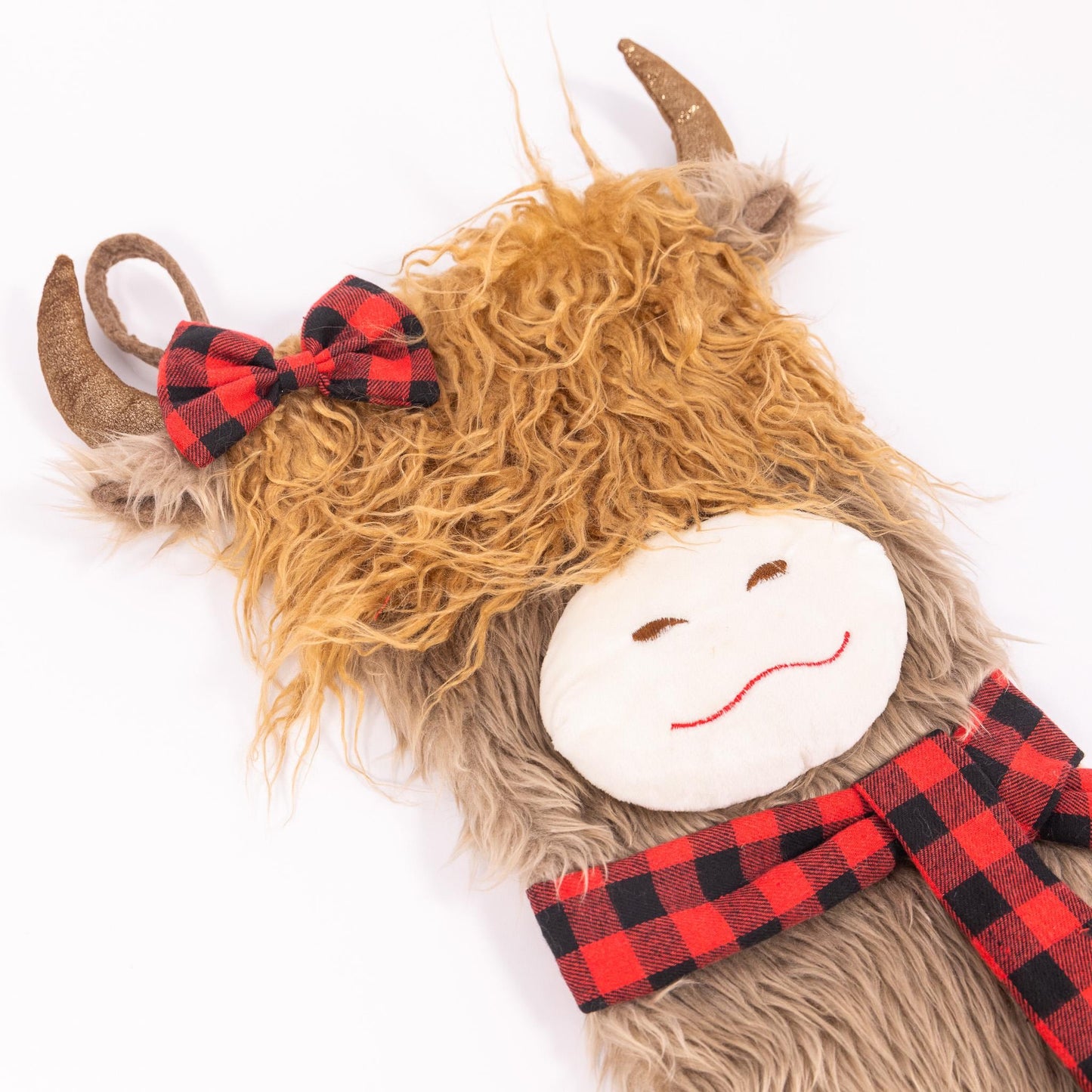 Christmas Stocking Highland Cow Luxury Plush Santa Sack Xmas Gift Present Etsy
