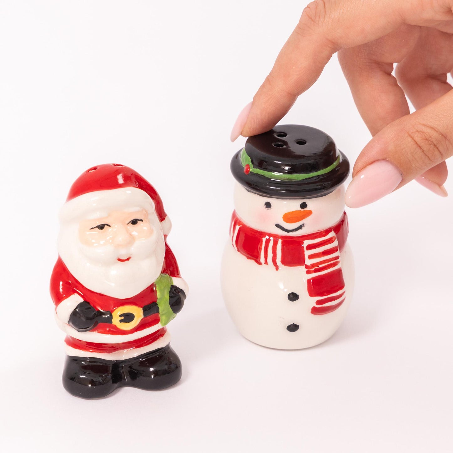 Christmas Salt & Pepper Pots Santa Snowman Novelty Cruet Set Shakers Etsy
