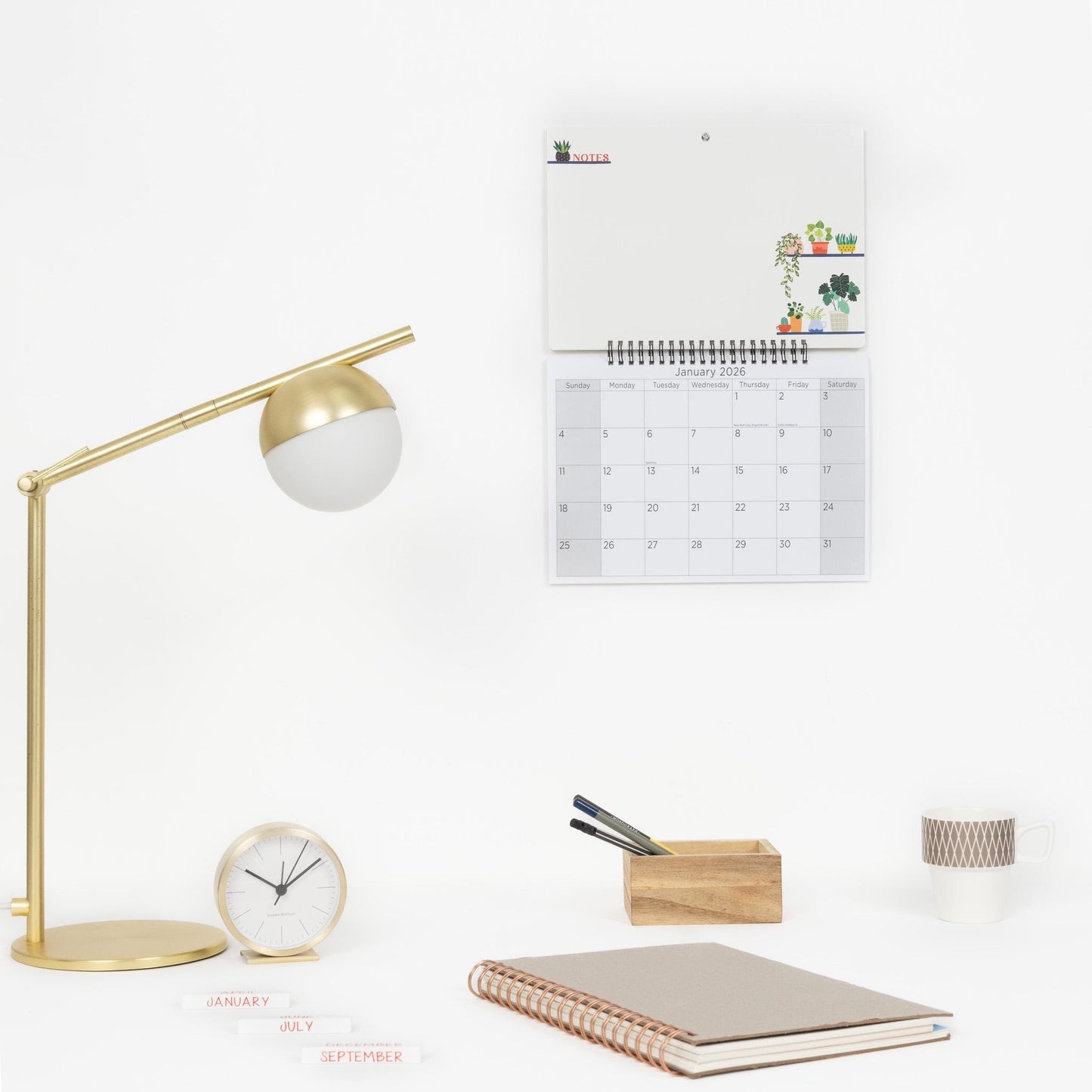 2026 Monthly Memo Board Wall Calendar Family Organiser White Board & Pen Etsy