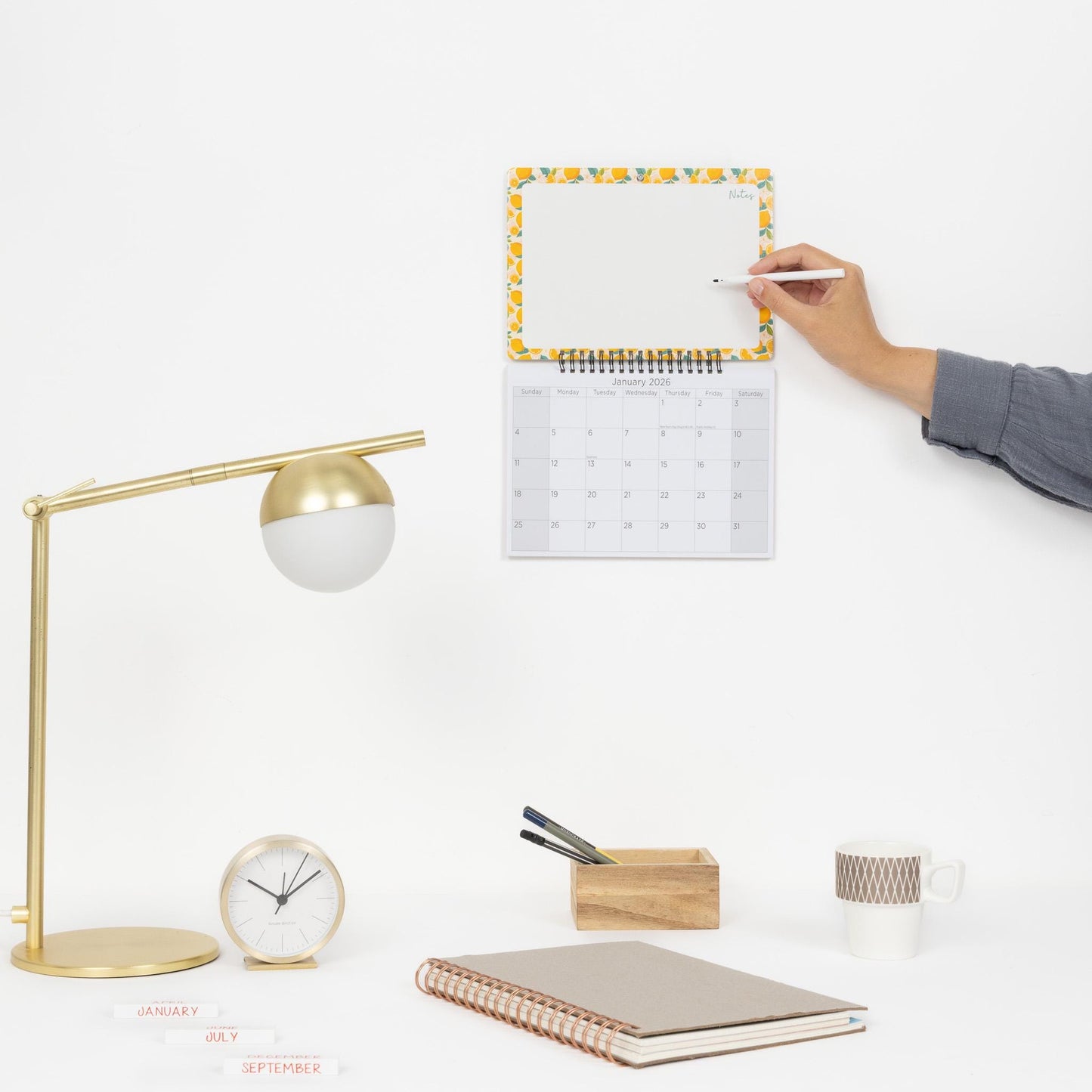 Monthly Calendar Memo Board 2026 Wall Family Organiser White Board with Pen Etsy