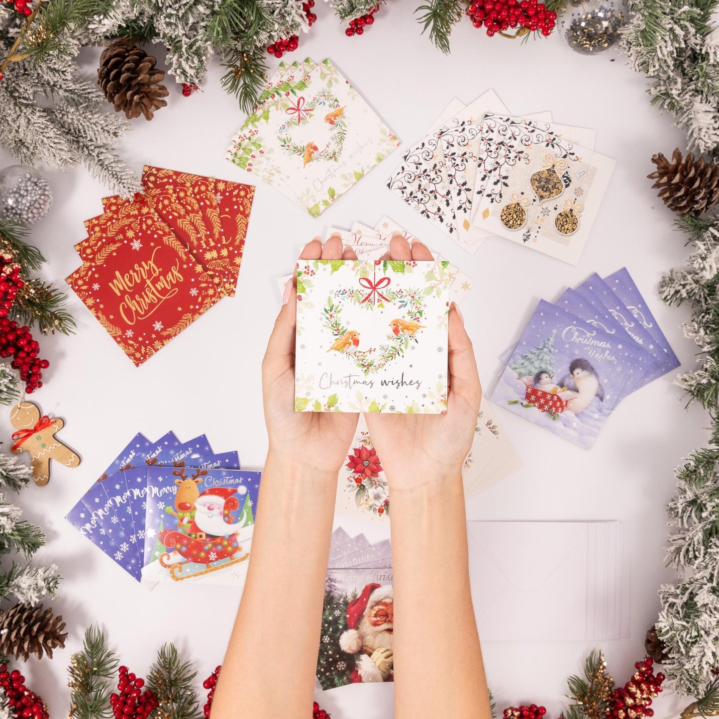 Christmas Cards Bumper Pack of 40 Mixed Cute Traditional Festive 8 Mixed Designs Etsy