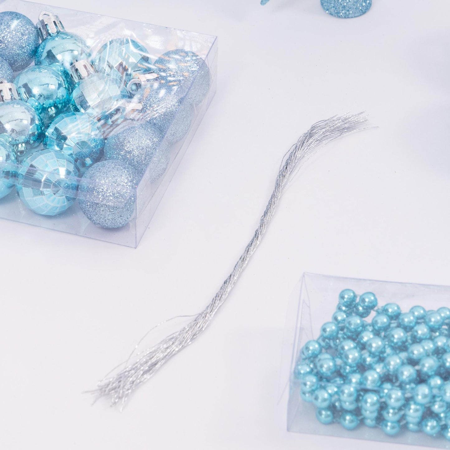 100 Christmas Baubles Tree Hanging Balls Xmas Party Beads Ornament sky Etsy