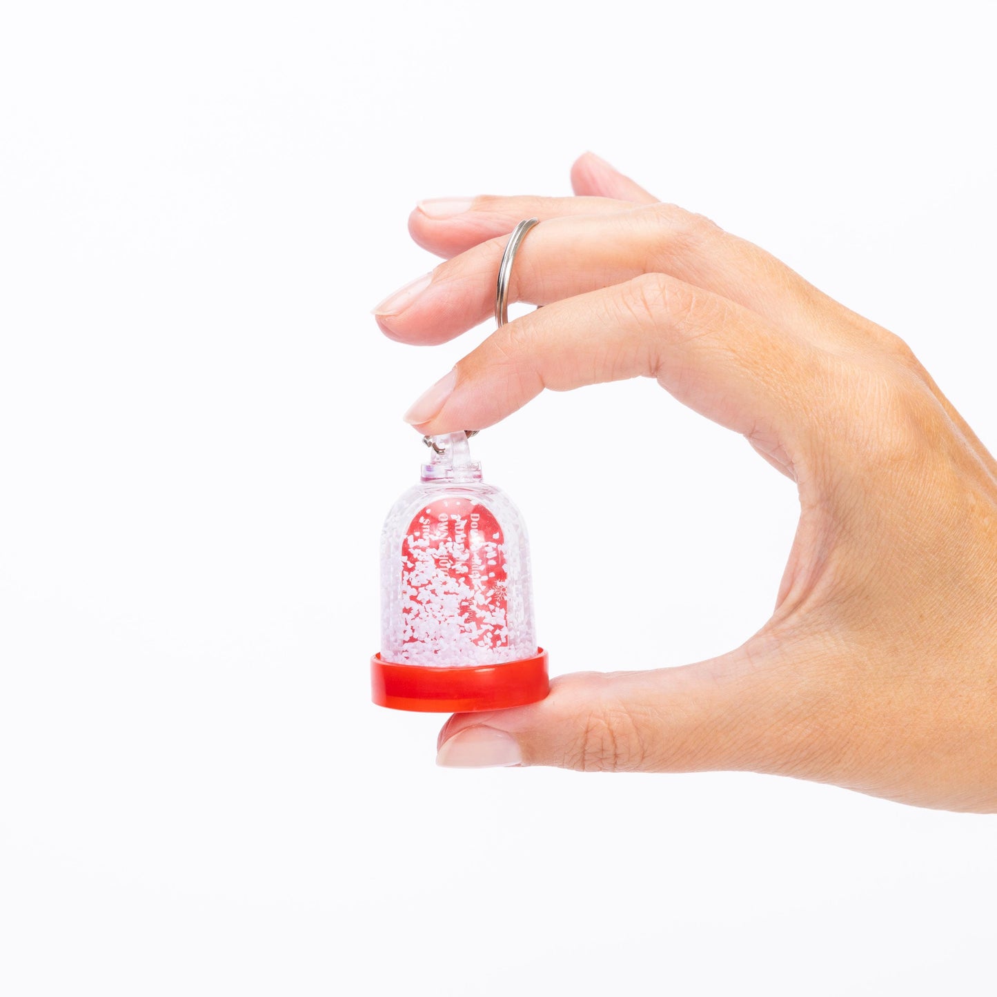 Keyring Christmas Snow Globe Insert Add Your On Photo Double Sided Plastic Etsy