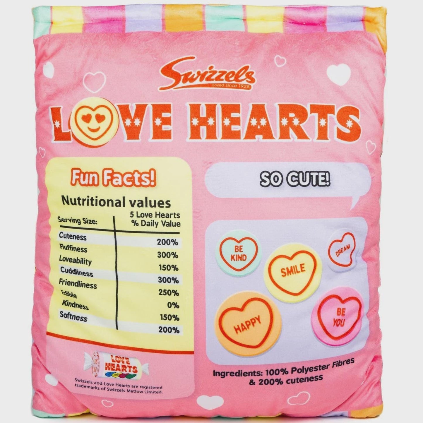 Swizzels Squashies Love Hearts Pillow Bag of Plushies Soft Cushion Toy Gift Etsy