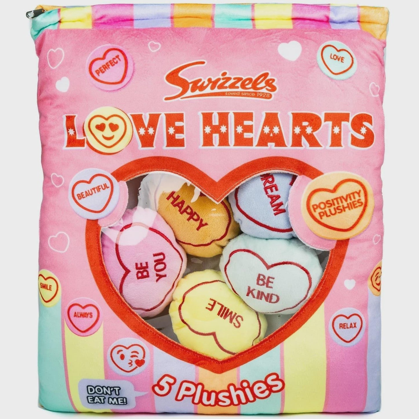 Swizzels Squashies Love Hearts Pillow Bag of Plushies Soft Cushion Toy Gift Etsy
