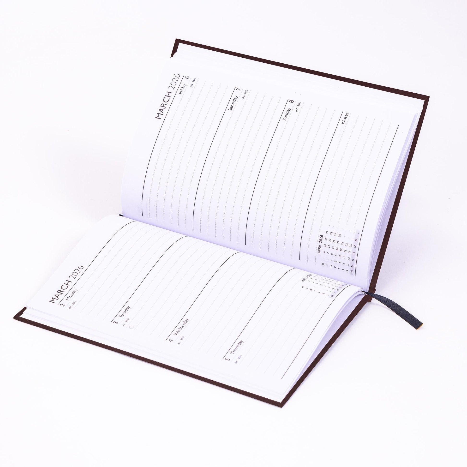 2026 A5 Week To View Diary Full Year Planner Organiser Hardback Cover Etsy