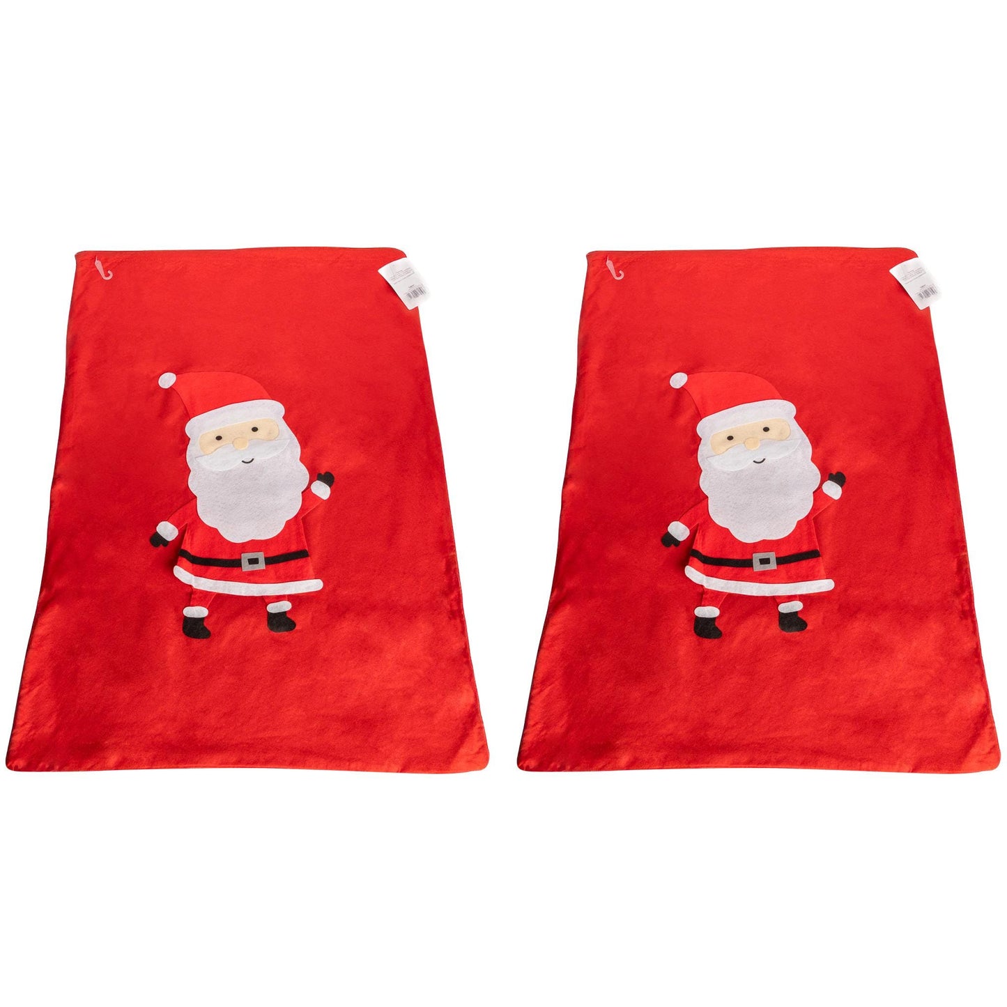 2 Father Christmas Santa Felt Sack Kids Gifts Present Stocking Bag Jumbo Size Etsy