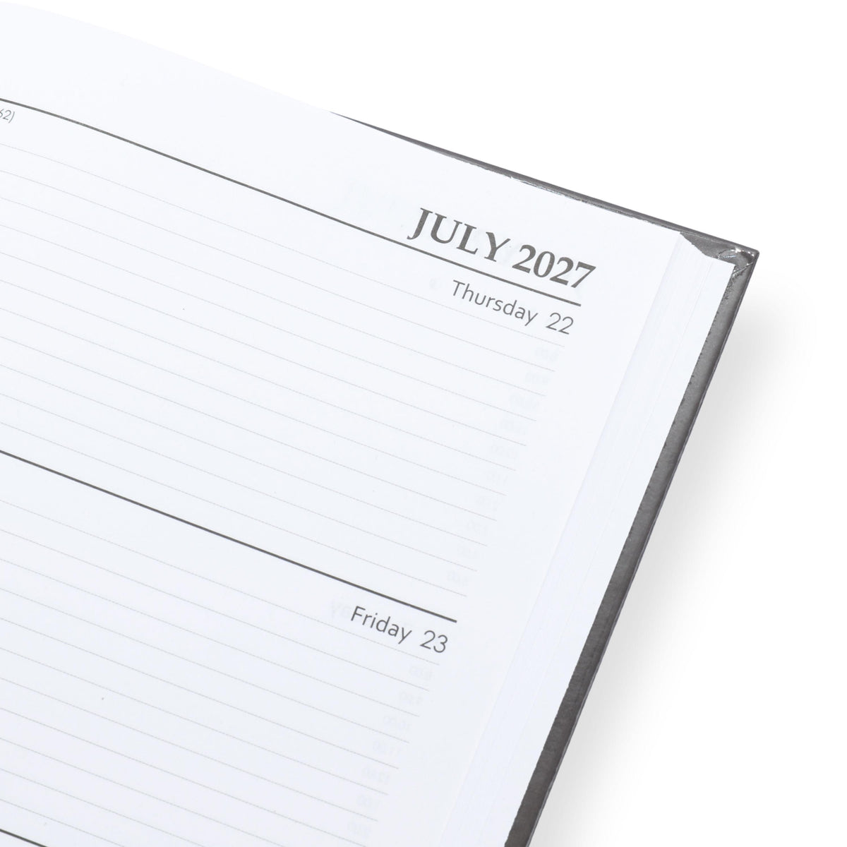 2027 A5 Week To View Diary Full Year Planner Organiser Hardback Cover With Times Etsy