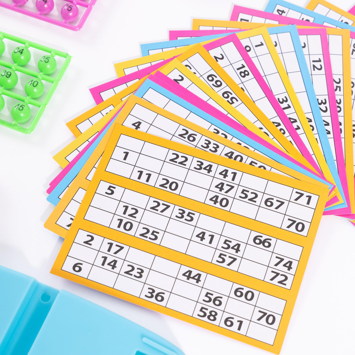 Light-Up Bingo Game Set with 75 Balls, 18 Cards, Markers Etsy